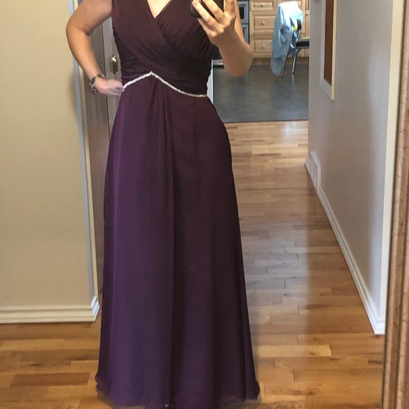Purple long bridesmaid dress - Picture 5 of 7